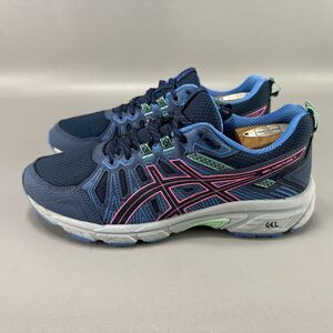 Asics Gel-Venture 7 Womens Size 9 US Blue Pink Teal Trail Running Shoes 1012A476